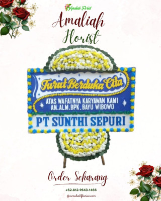 Papan Bunga Duka di Grogol Petamburan
