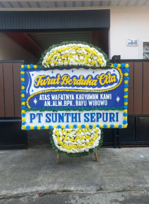 Papan Bunga Duka di Grogol Petamburan
