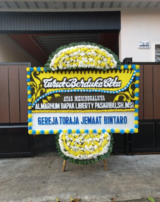 Papan Bunga Duka di Grogol Petamburan