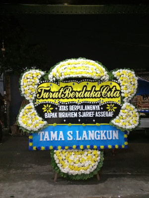 Papan Bunga Duka di Grogol Petamburan